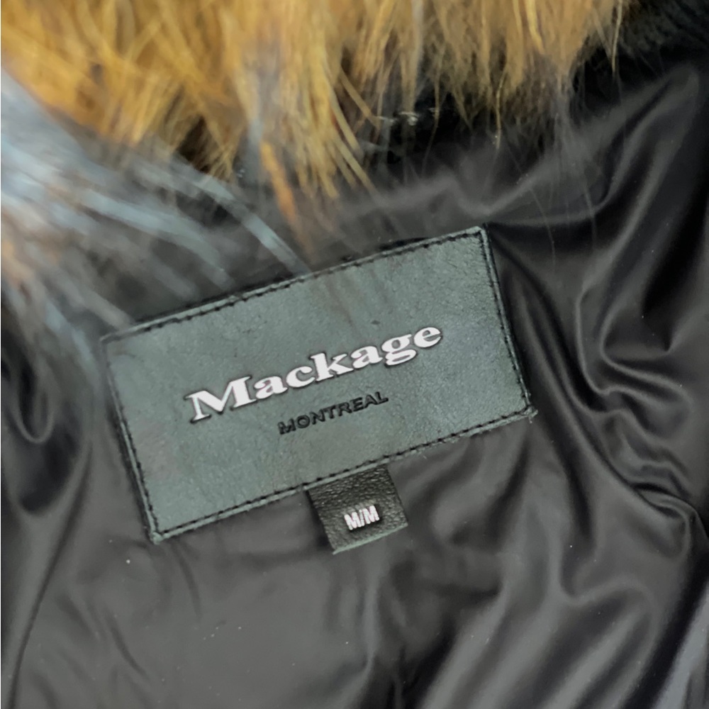 LEATHER MACKAGE WINTER JACKET/COAT WITH FUR